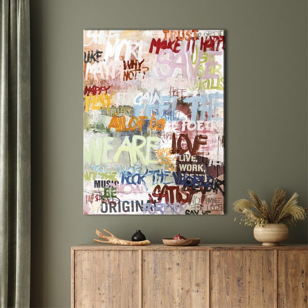 Obraz s ručně malovanými prvky na plátně 90x118 cm Streetlife    – Malerifabrikken-image-1