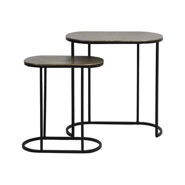 Kovové odkládací stolky v sadě 2 ks 26x53 cm Bocov – Light & Living