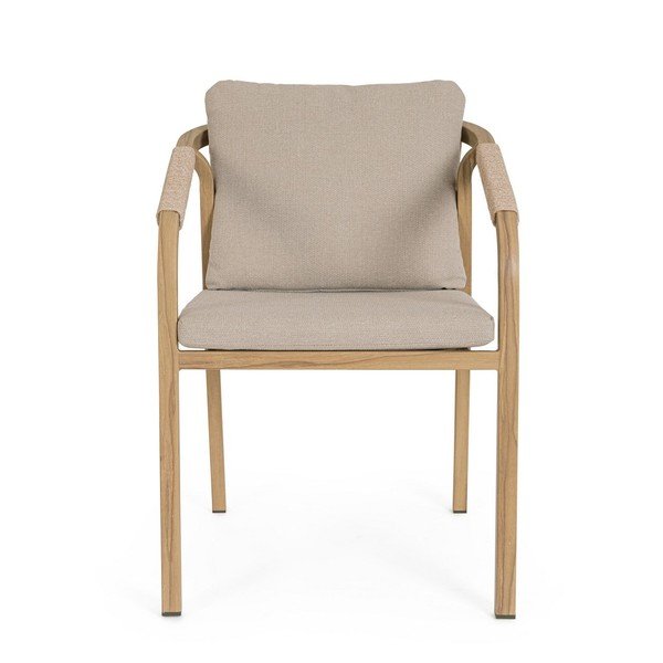 Kovová zahradní židle v přírodní barvě Kalimera – Bizzotto-image-2