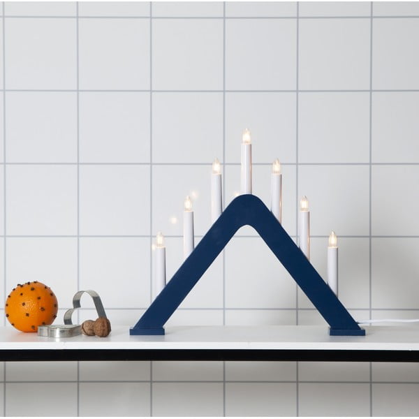 Tmavě modrá vánoční světelná dekorace do zásuvky Jarve – Star Trading-image-2