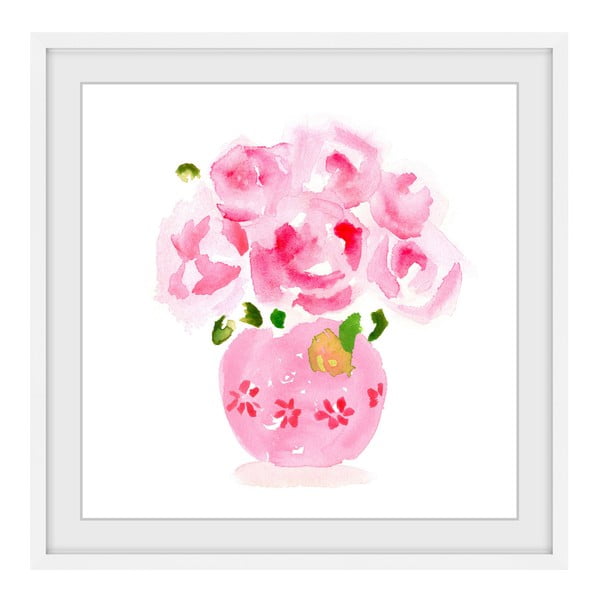 Obraz na plátně Marmont Hill Roses Are Pink, 41 x 41 cm