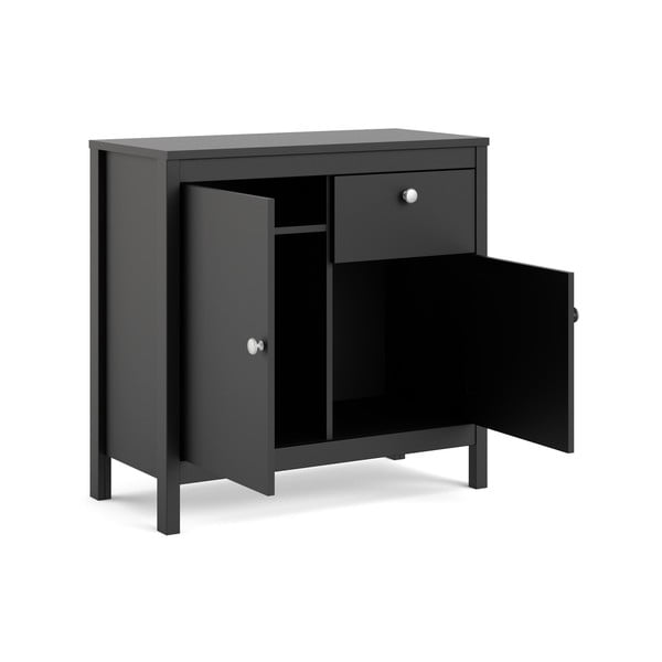 Černá nízká komoda 82x80 cm Madrid – Tvilum-image-3