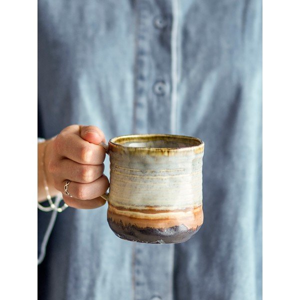 Hrnky v sadě 4 ks z kameniny 380 ml Deana – Bloomingville-image-1