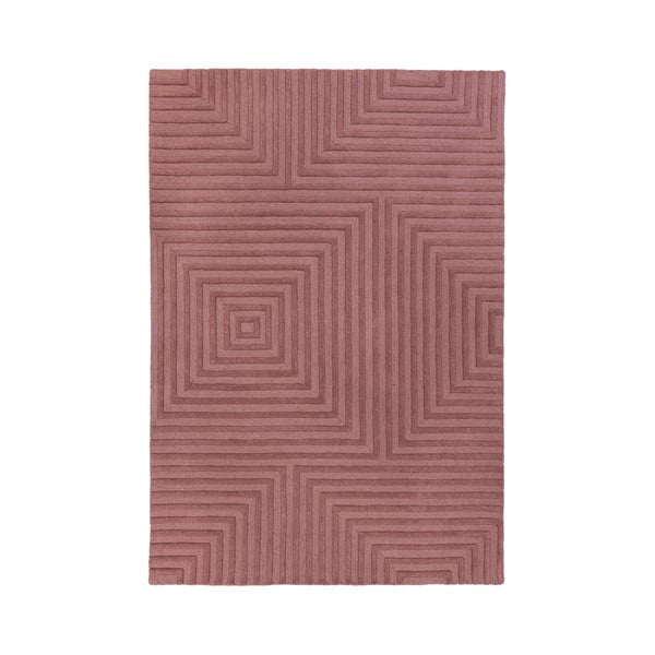 Fialový vlněný koberec Flair Rugs Estela, 120 x 170 cm