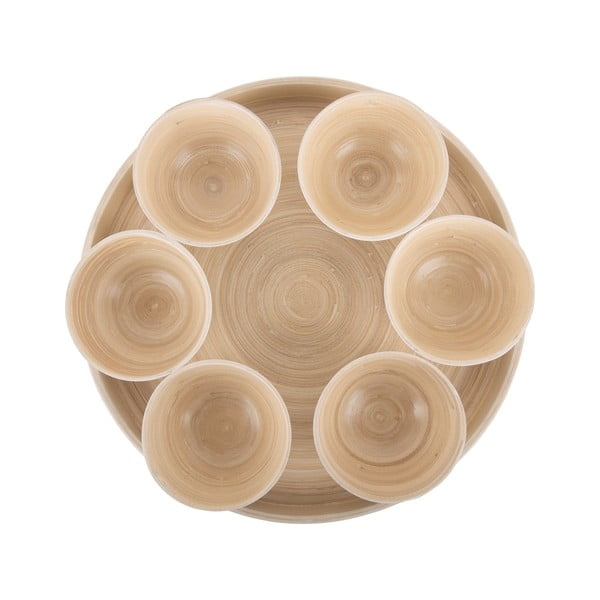 Bílá bambusová servírovací sada ø 32 cm Puro – PT LIVING-image-2