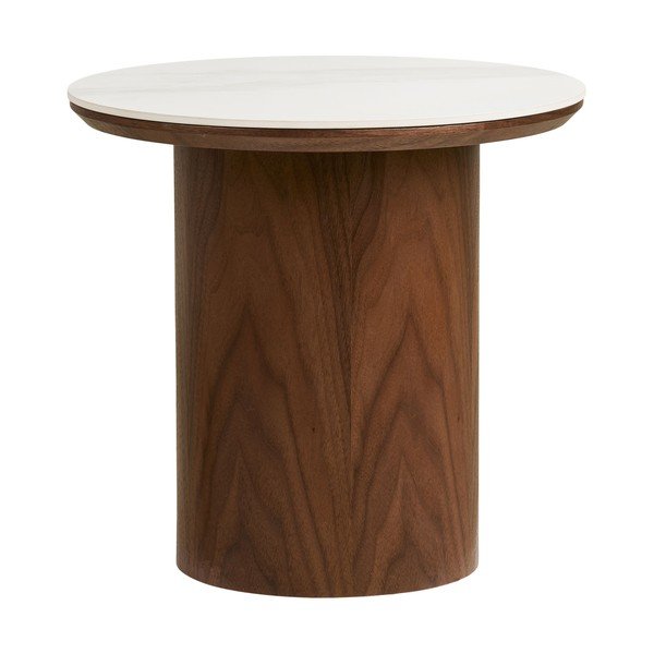 Kulatý odkládací stolek s keramickou deskou ø 40 cm Noli – House Nordic