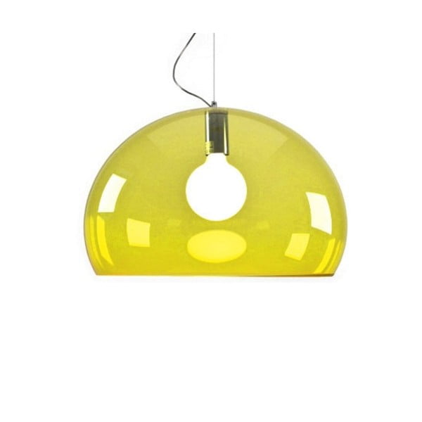 Žluté stropní svítidlo Kartell Fly, ⌀ 52 cm