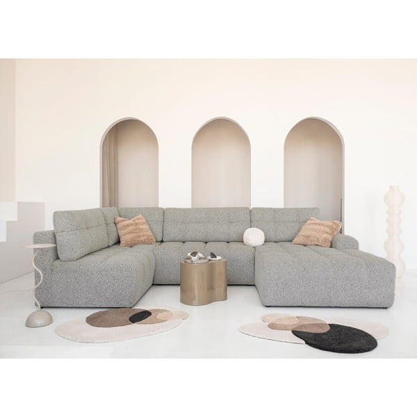 Světle hnědá rozkládací modulární rohová pohovka s úložným prostorem (levý roh) Lulu – Miuform-image-3