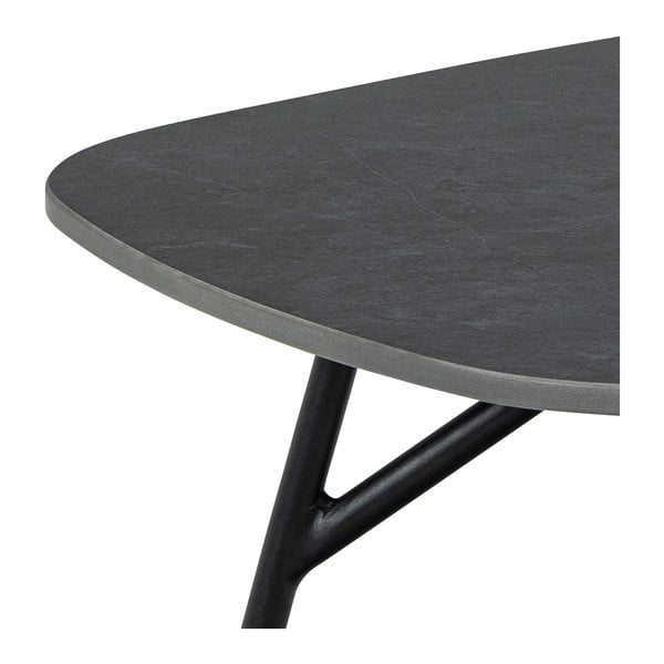 Černý konferenční stolek s keramickou deskou 60x120 cm Caracas – Actona-image-4