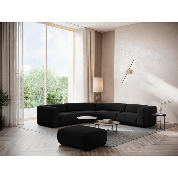 Černá sametová podnožka Ekahi – Makamii-image-1