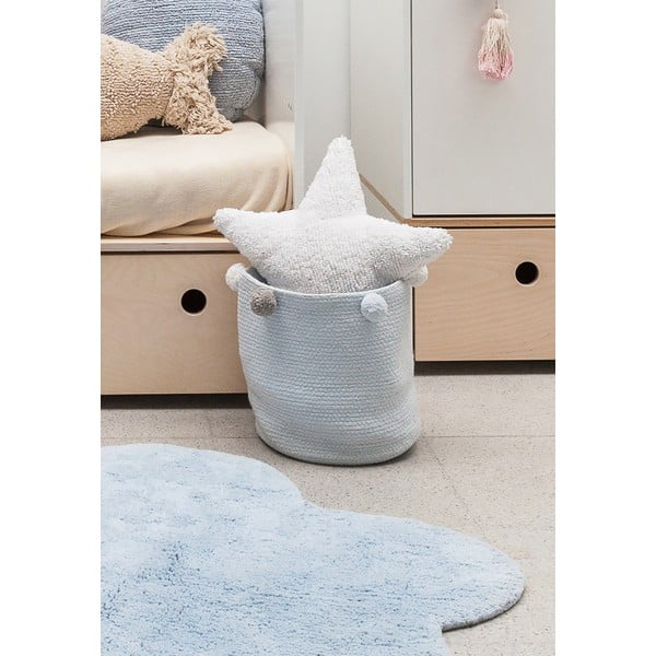 Světle modrý látkový dětský koš na hračky ø 30x30 cm Bubbly – Lorena Canals-image-2