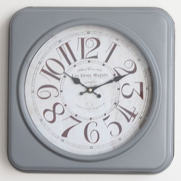 Kovové hodiny Moulin, 35 cm