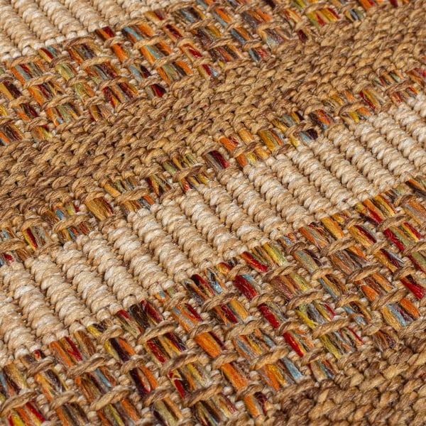 Vnitřní a venkovní koberec v přírodní barvě 120x170 cm Layla Border – Flair Rugs-image-3