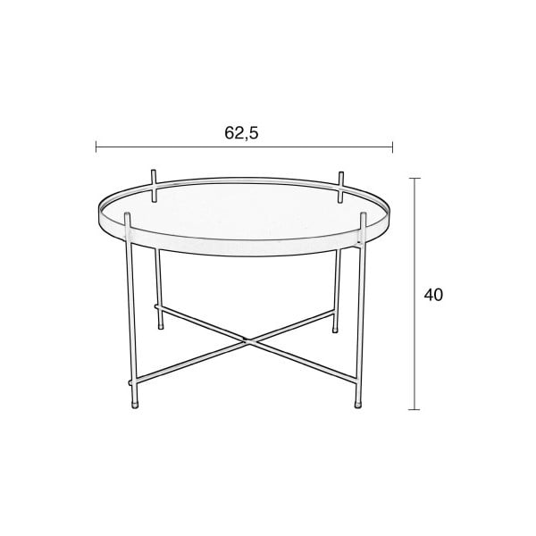 Odkládací stolek v měděné barvě Zuiver Cupid-image-4