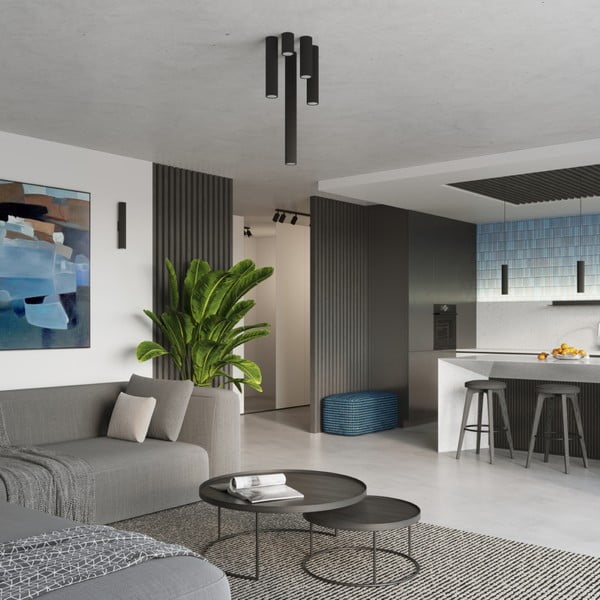 Černé bodové svítidlo Gleam – Sollux-image-2