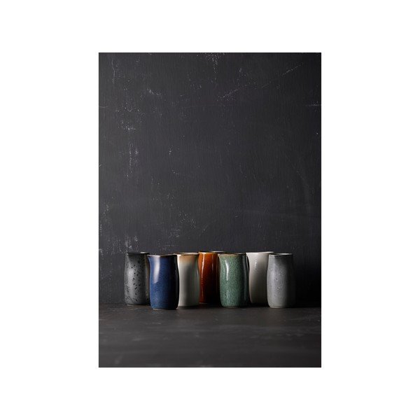 Jantarová keramická konvička na mléko 200 ml Gastro Black/Amber – Bitz-image-1