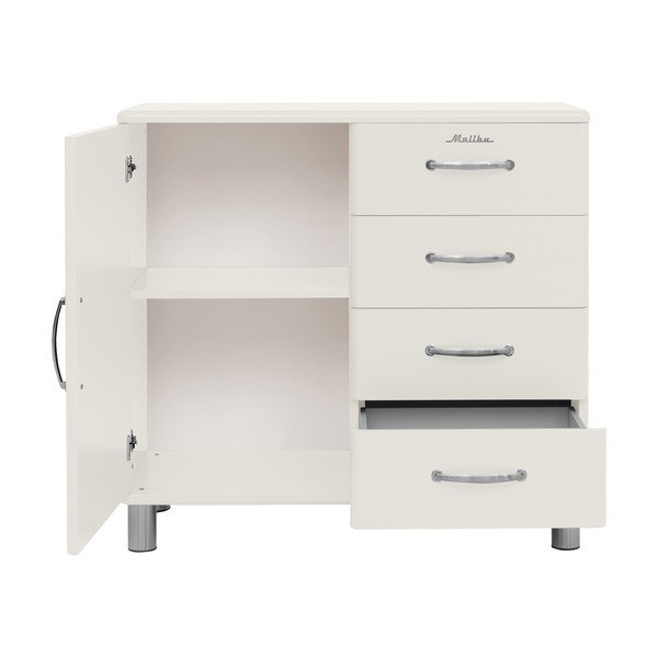 Bílá nízká komoda 98x92 cm Malibu - Tenzo-image-4