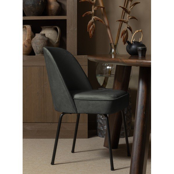 Tmavě zelené sametové jídelní židle v sadě 2 ks Vogue – WOOOD-image-1