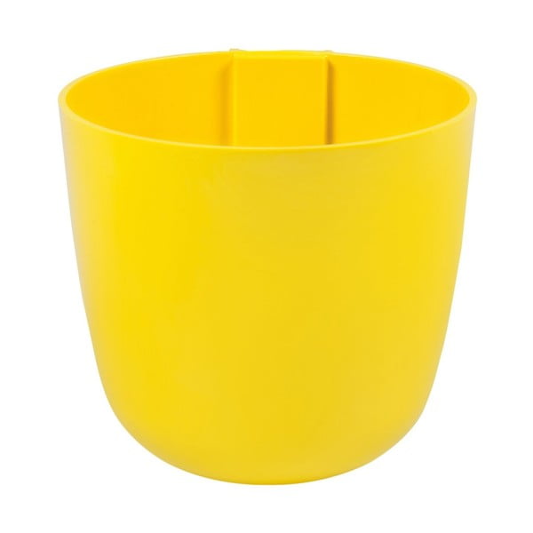 Magnetický květináč Bowl 12x11x12 cm, žlutý