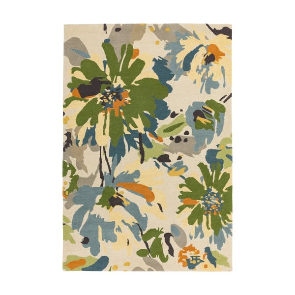Koberec Asiatic Carpets Reef Floral Green Multi, 120 x 170 cm