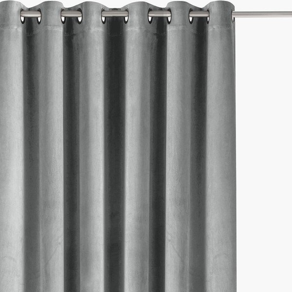 Šedý sametový dimout závěs 200x250 cm Velto – Filumi