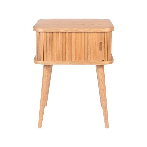 Noční stolek v dekoru dubu v přírodní barvě Barbier – Zuiver