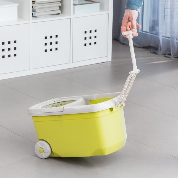 Žlutý set rotačního mopu a kyblíku InnovaGoods-image-2