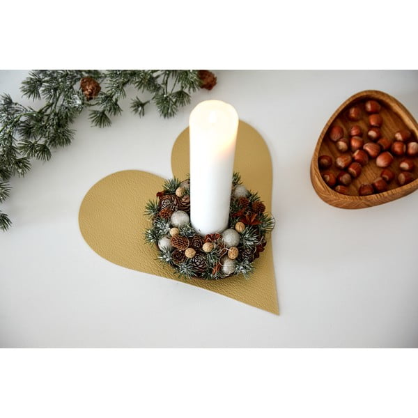 Prostírání z eko kůže 30x30 cm Heart Hippo – LIND DNA-image-2