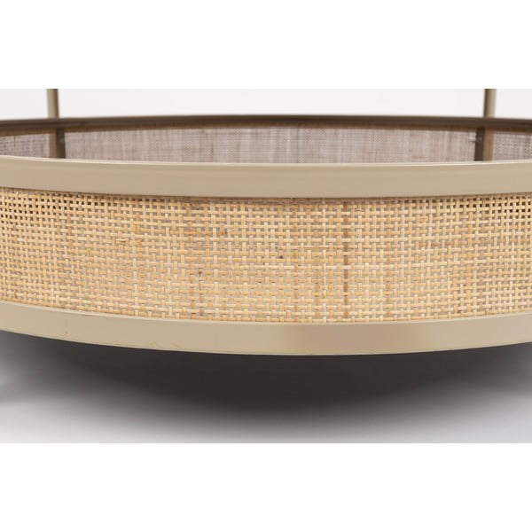 Kulatý konferenční stolek v béžovo-přírodní barvě ø 80 cm Makoto – White Label-image-4