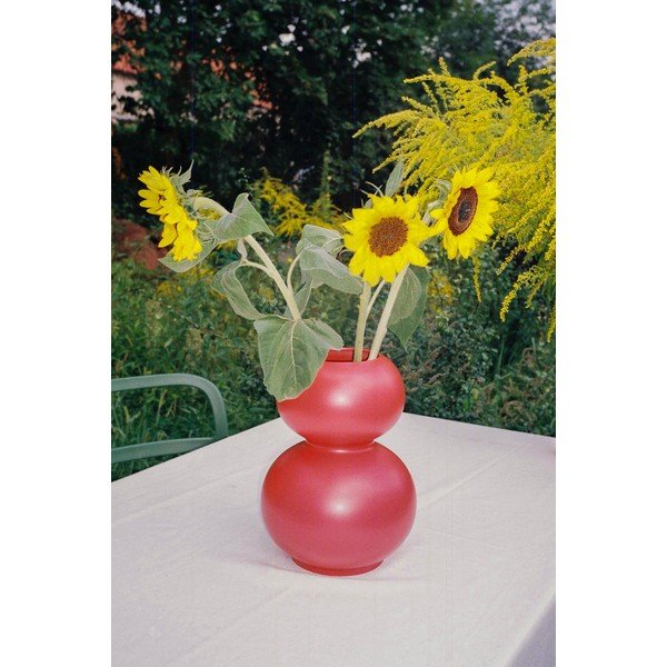 Červená keramická váza (výška 36 cm) Tuga – noo.ma-image-4