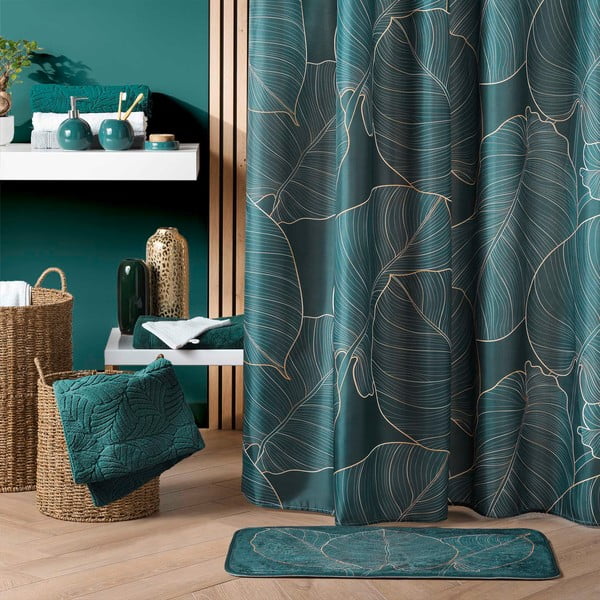 Tmavě zelená koupelnová předložka 45x75 cm Jade – douceur d'intérieur-image-2