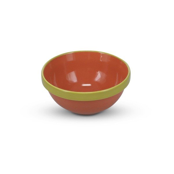 Zelená/oranžová miska z kameniny 710 ml Duo – ONA