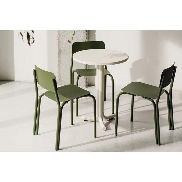 Kovový kulatý zahradní jídelní stůl ø 59 cm Nokk – noo.ma-image-3