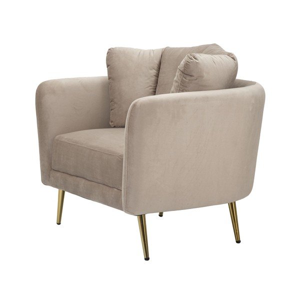 Taupe sametové křeslo Kiev – Mauro Ferretti-image-4