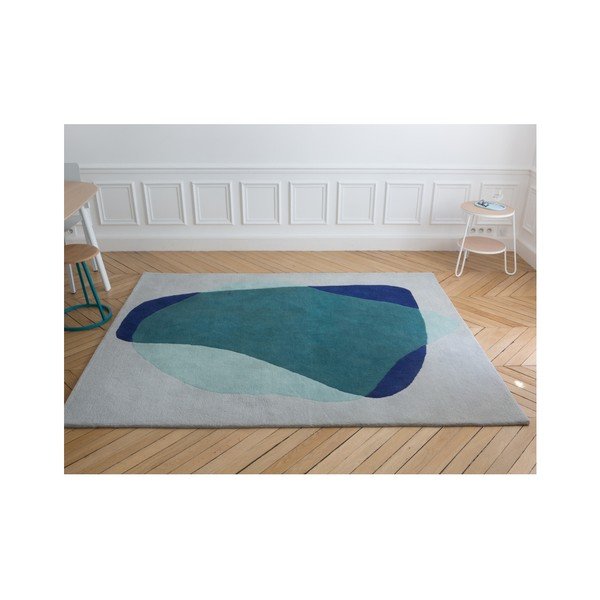 Zeleno-šedý koberec z čisté vlny HARTÔ Jane, 180 x 220 cm-image-2