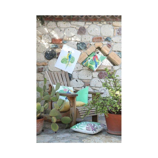 Zelený povlak na polštář Mike & Co. NEW YORK Monstera Heaven, 43 x 43 cm-image-2