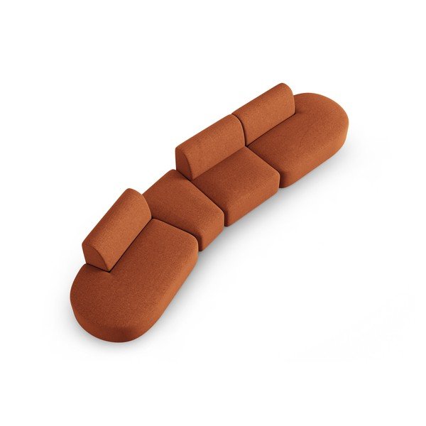 Oranžová pohovka 412 cm Shane – Micadoni Home-image-4
