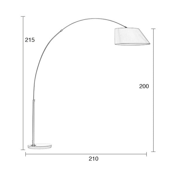 Černá stojací lampa Zuiver Arc-image-4