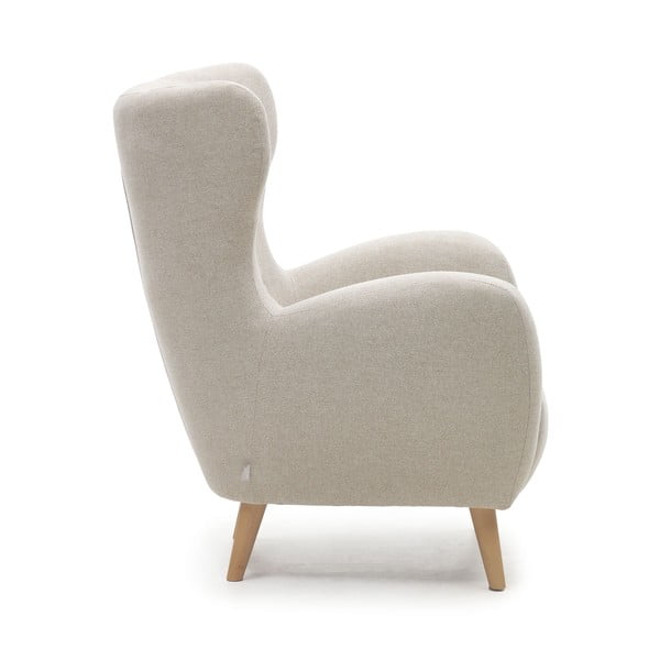 Béžové křeslo ušák Patio – Kave Home-image-3