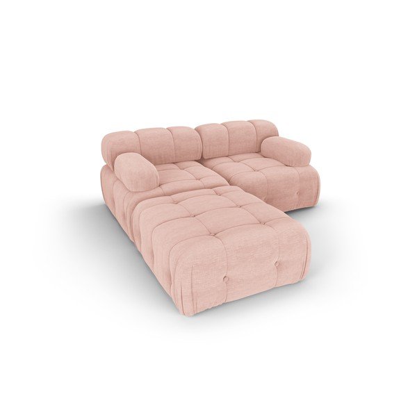 Světle růžová rohová pohovka Ferento – Cosmopolitan Design-image-4