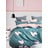 Zeleno-růžové prodloužené povlečení na dvoulůžko z bavlny Renforcé s prostěradlem/4dílné 200x220 cm Beloved – Mila Home