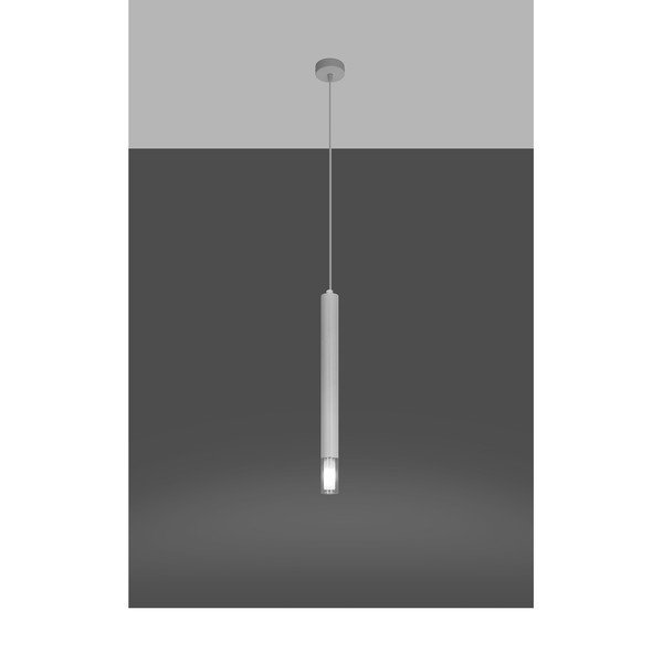 Bílé kovové závěsné svítidlo ø 8 cm Vittoria – Sollux-image-2