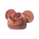 Červený sametový dětský sedací vak The Brooklyn Kids Ears