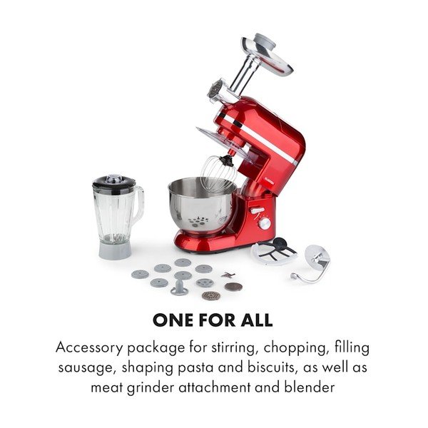 Červený multifunkční kuchyňský robot Klarstein Lucia Elegance-image-2