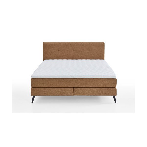 Hnědá boxspring postel 180x200 cm ANCONA – Meise Möbel-image-3