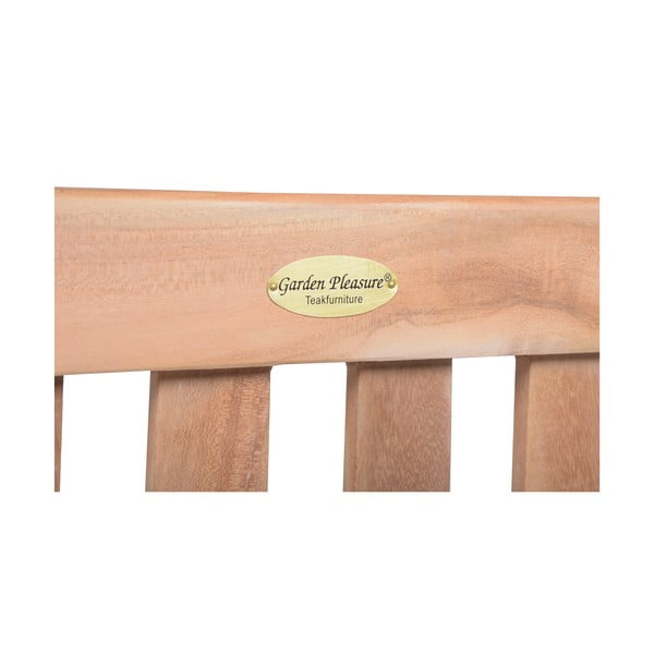 Dřevěná zahradní lavice v přírodní barvě Solo – Garden Pleasure-image-4