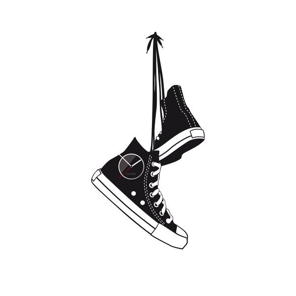 Hodiny se samolepkou Shoes-image-3