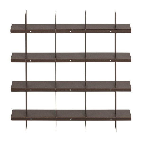 Hnědá patrová kovová police 60 cm Brik – WOOOD-image-4
