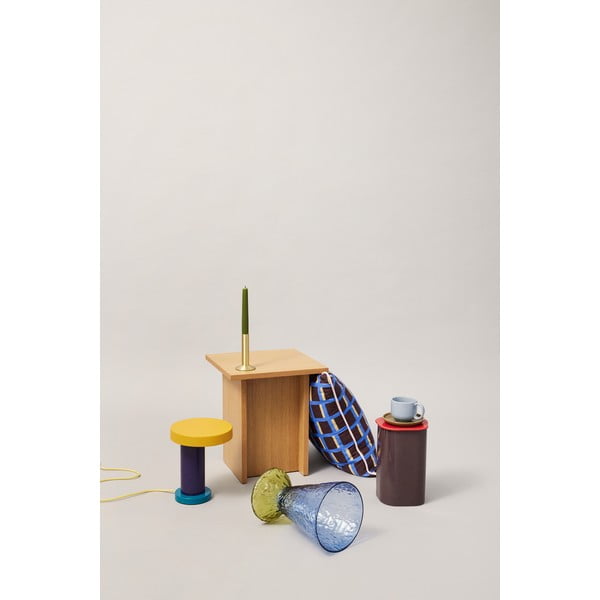 Fialová LED stmívatelná stolní lampa (výška 25 cm) Magic – Hübsch-image-4