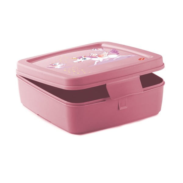 Růžový dětský svačinový box Unicorn – Snips-image-2